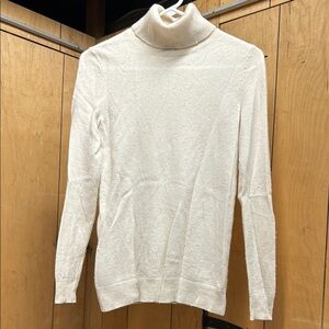 Cream Turtleneck Sweater